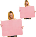Hushee 2 Pack Extra Large Dish Drying Mat Microfiber Absorbent Dish Drying Pad Large Size Dishes Drainer Mats for Countertop, Sink, Refrigerator or Dryer (30 x 24 Inch,Pink)