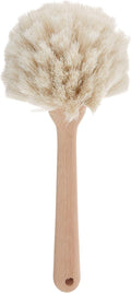 Fox Run Kitchen Brush, Natural Horsehair Fiber Dish and Glass Brush, 10"