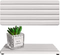 Diatomite Soap Dish, Water Absorbing Stone Tray, Kitchen Sink Organizer, Fast Drying Counter Holder (White, 11" x 4.7"/28 x 12cm)