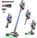 Dzaki Cordless Vacuum Cleaner, Stick Vacuum with Smart LED Display, 50KPA 55Mins Vacuum Cleaners for Home, Powerful Suction, Anti-Tangled Lightweight Rechargeable Vac for Pet Hair, Carpet, Hard Floor