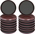 Ezprotekt 3 1/2 inch Furniture Moving Sliders for Carpet, 16 Pcs Round Reusable Furniture Movers Pads for Heavy Table Desk Bed Sofa Fridge Couch Cabinet, Move Furniture Easily & Safely! (Brown)