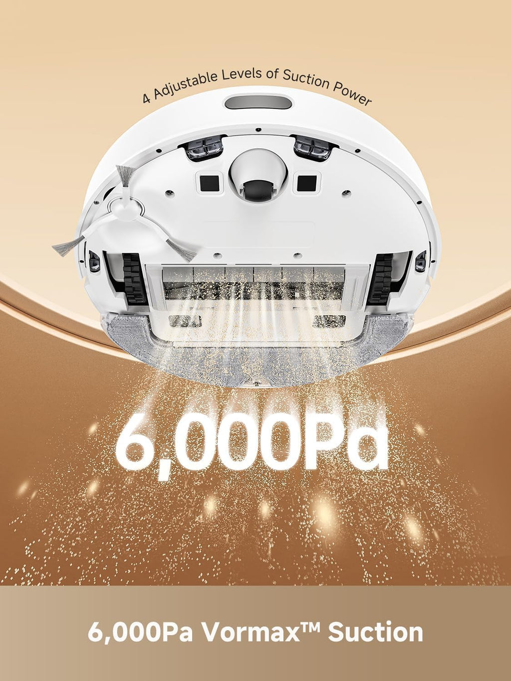 DREAME D10 Plus Gen 2 Robot Vacuum and Mop with Self Emptying Base for 90 Days of Cleaning, 6000 Pa Suction and LiDAR Navigation, Obstacle Avoidance, Wi-Fi Connected