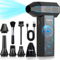 Compressed Air Duster - Electric Air Duster with Brushless Motor - 3 Gear Adjustable Cordless Air Blower - Rechargeable Air Duster for PC, Keyboard, Car, Outdoors, Home (X3)