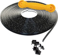 Instatrim Flexible Self-Adhesive Trim Bundle with Applicator & Corners - Caulking Kit with 50ft Black 1/2" Wide Caulk Strip, Applicator Tool, & 6 Corners - InstaTrim The Original Flexible Trim