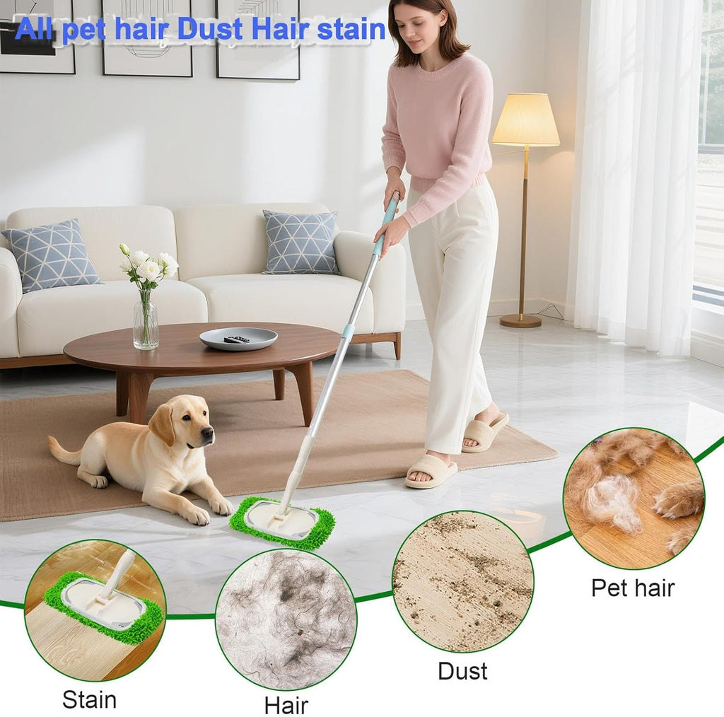 5 Pack Wet Mop Pads Refills for Swiffer Sweeper Mop Microfiber Reusable Replacement Mopping Pad for Surface Hardwood Floor Cleaning Mops Pads
