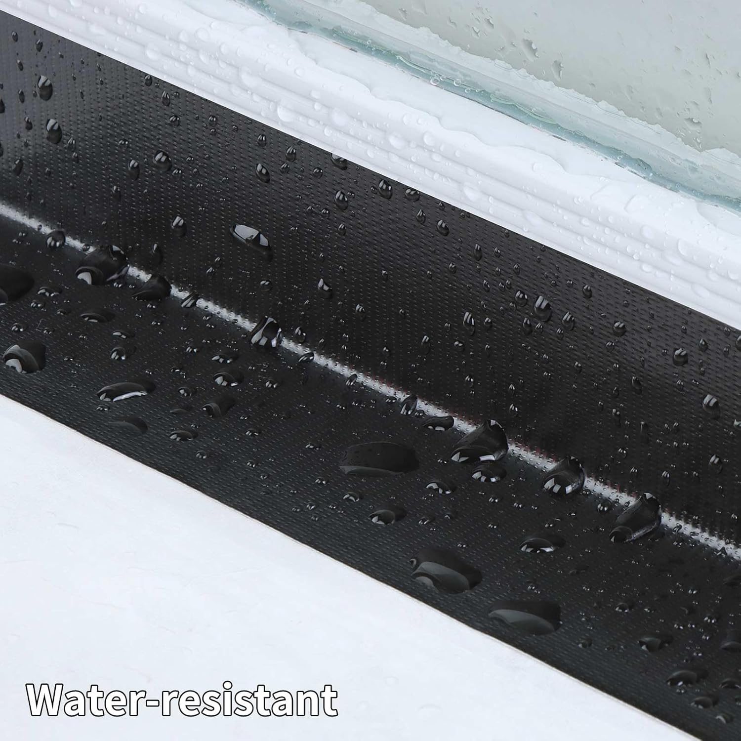 Cloth Duct Window Seal Strip Tape for Winter, 2.75in x 66FT, Weather Stripping Sealing Insulation Tape for Windows and Door, Easy Tear Sealer Draft Blocker Black