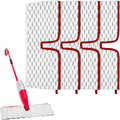 Microfiber Spray Mop Pads Compatible with Promist MAX Spray Mop, Mops Refills for Ocedar Replace Head Replacements, Double Sided Usable Pads for Dry Wet Floor Cleaning (4 Pack Grey)