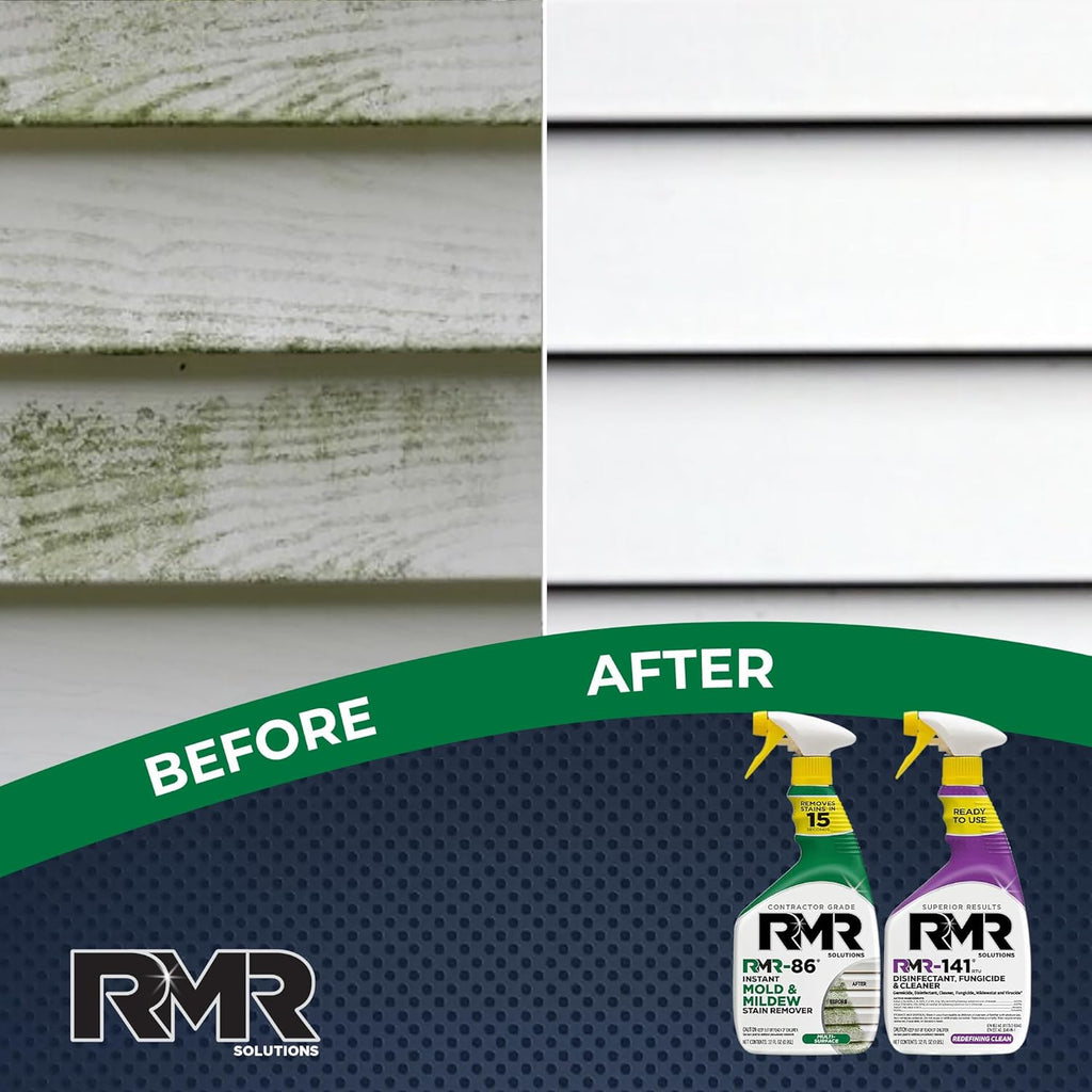 RMR Brands DIY Mold Remover Bundle - Complete Mold Killer & Stain Remover Bundle - Mold and Mildew Prevention Kit, Disinfectant Spray, Includes 2-32 Ounce Bottles