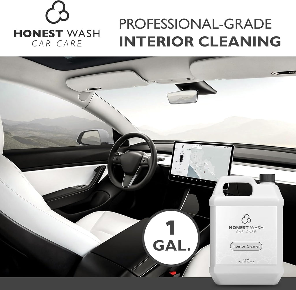 Interior Cleaner Cleans and Shines Rubber, Plastic, and Vinyl | All-Purpose Interior Cleaner for Dashboards, Door Panels, and More | Dries Quickly to a Non-Stick Finish (128 Fl Oz (Pack of 1))