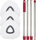 Mop Replace Head for O Cedar, Mop Handle for Ocedar, Mops Heads Replacements for Ocedar Countains Mop Handles Mop Replace Heads for O Cedar 1 Tank Spin Mops