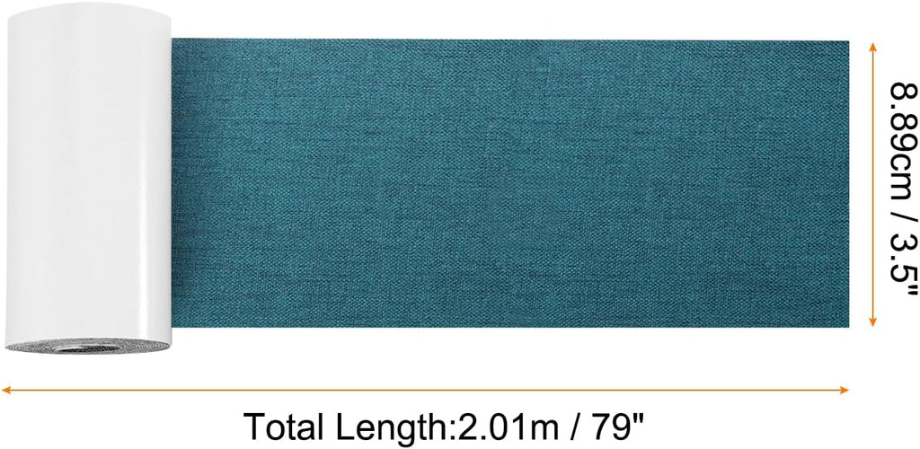 Repair Patches Repair Tape Self-Adhesive DIY Repair Patch Linen Gear Patch for Sofa, Furniture, Chair, Clothing,Tents,3.5x79 Inch,Dark Blue