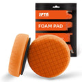 SPTA Orange Light Cut Pad, Buffing Polishing Pads, 1Pc 3.5 Inch Face for 3 Inch 80mm Backing Plate Compound Buffing Sponge Pads for Car Buffer Polisher Compounding, Polishing and Waxing -FPTSS3O
