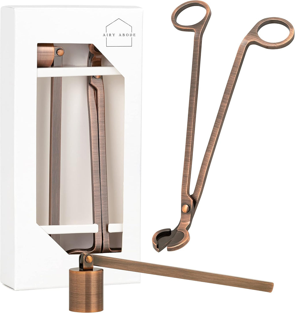 Candle Wick Trimmer and Candle Snuffer Accessory Set – Pick Your Color