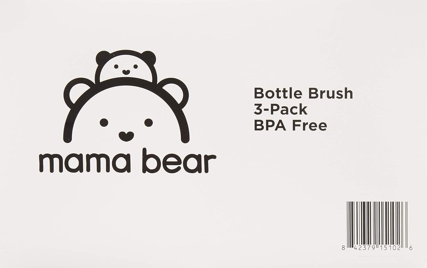Amazon Brand - Mama Bear Bottle Brush (Pack of 36), White