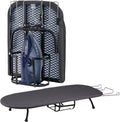 BiJun Small Ironing Board, Foldable Table Top Ompact Portable Mini Ironing Board w/Iron Rest, Set for Dorm Rooms, RVs, Travel Apartments Black