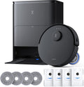 ECOVACS DEEBOT T30S Care Robot Vacuum and Mop, 11000Pa, ZeroTangle Technology, TruEdge Adaptive Edge, Hot Wate Washing, Self-Emptying, Self Refilling, Auto Lifting, Obstacle Avoidance