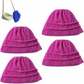 Icexeco Lazy Broom Cover Cloth, Multifunctional Lazy Brooms Cover, Washable Reusable Microfiber Broom Sweeping Refill, Wet & Dry Dual Use, Washable Mop Covers (4PCS-Pink)
