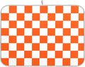 Burnt Orange Chessboard Dish Drying Mat for Kitchen Countertop 18x24 Plaid Checkered Rectangle Large Drying Mat Reusable Quick Dry Dish Sink Absorbent Mats Easy Clean Decorative Home Essentials