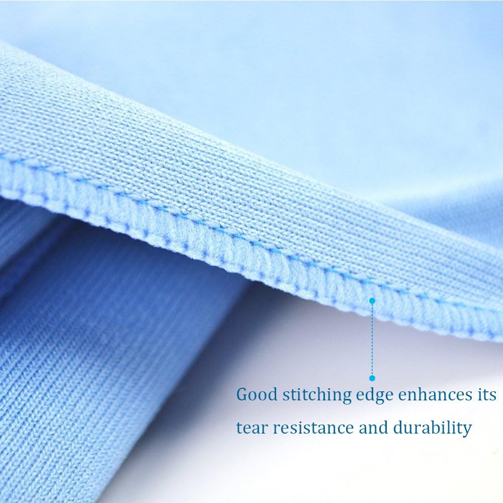 Auto Care Microfiber Glass Cleaning Cloths Towels for Windows Mirrors Windshield Computer Screen TV Tablets Dishes Camera Lenses Chemical Free Lint Free Scratch Free (12"x12", Blue, 8 Pack)