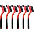 6-Pack Nylon Cleaning Brushes - Non-Scratch Nylon Bristles for Delicate Surfaces & Daily Cleaning | Ergonomic Grip with Mini Head & Hanging Hole