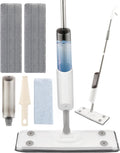 Spray Mop for Floor Cleaning Refillable Bottle with 2 Washable Reusable Microfiber Pads,Mop for Wooden,Bamboo, and Cement Floors Suitable for Both Household(with Rags)