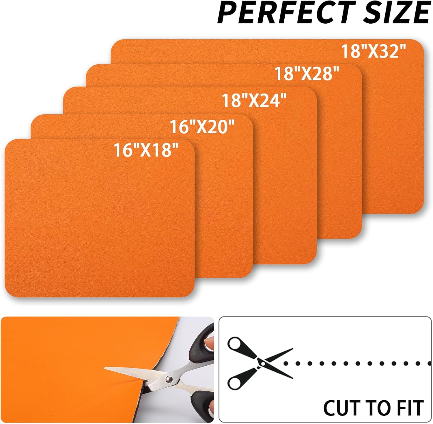 Dish Drying Mat for Kitchen Counter, Heat Resistant Drainer Mats with Non-slip Rubber Backed, Hide Stain Kitchen Super Absorbent Draining Mat, Easy to Clean Dish Rack Pad, Orange 16"x20"