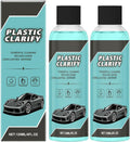 Plastic Restorer for Cars,Car Plastic Restorer Black,Restore The Luster of Plastics and Rubber,120ml (2pcs)