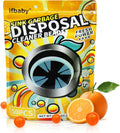 50 Count Garbage Disposal Cleaner and Deodorizer – Sink Odor Eliminator, New Powerful XL Sink Drain Freshener Pods | Dissolves Grease, Eliminates Odors, Orange Zest Scent (Orange)