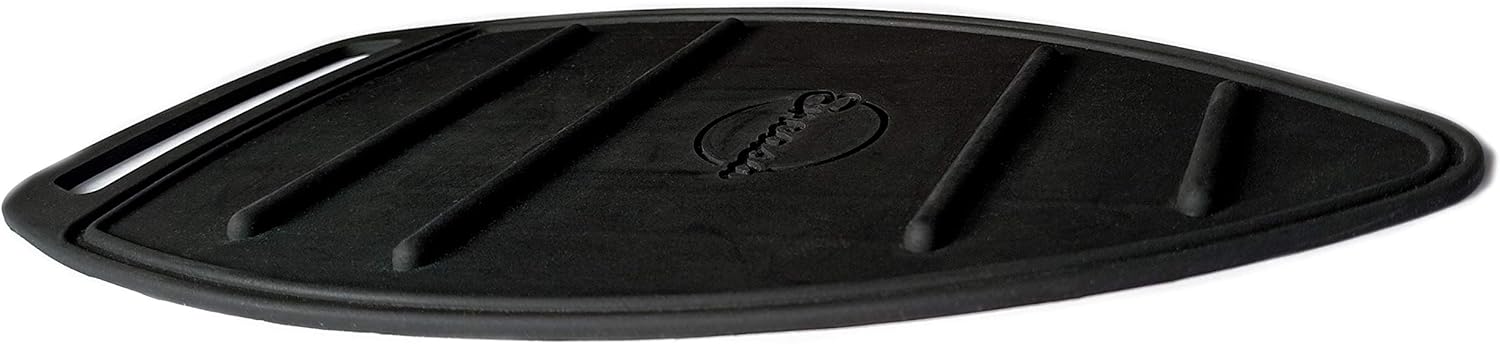 Encasa XO Silicon Mat for Hot Iron Rest - Heat Resistant, Anti - Slip, Thicker Pad for Protecting Your Table During Ironing, Non-Burning, Machine Washable, Durable - Black