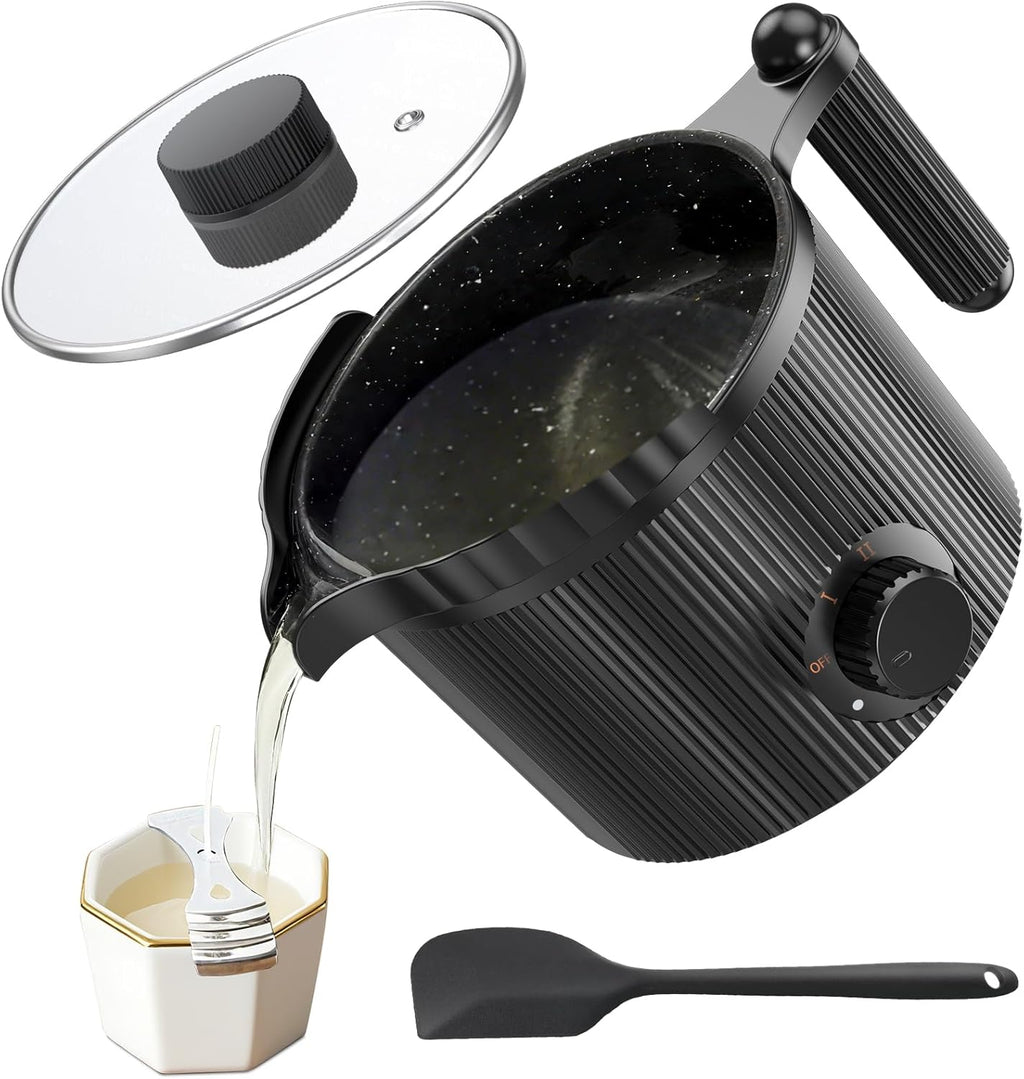 venpow Candle Wax Melter with Pour Spout, Candle Making Kit for Adult Beginners, 1.5L Large Capacity, for Making Candles and Soaps, Kit Includes Wax Melting Pot and Stirring Spoon