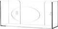 Cq acrylic Clear Wall Floating Glove Rack and Glove Box Dispenser Holder 10"x6.25"x4" Pack of 1