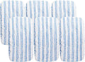 Matthew Microfiber Mop Refills Compatible with Hardwood Floor 'N More, Mop Head Replacement Reusable for Large Surface Compatible with ShMop and All 15 * 8” Flat Mops – 6Pcs Microfiber Mop Pads