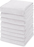kimteny 13x28 Inches Kitchen Cloth Dish Towels, 400 GSM Premium Dishcloths, Super Absorbent Coral Velvet Microfiber Cleaning Cloths, Fast Drying Rags for Washing Dishes (8 Pack, White)