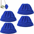 Icexeco Lazy Broom Cover Cloth, Multifunctional Lazy Brooms Cover, Washable Reusable Microfiber Broom Sweeping Refill, Wet & Dry Dual Use, Washable Mop Covers (4PCS-Blue)