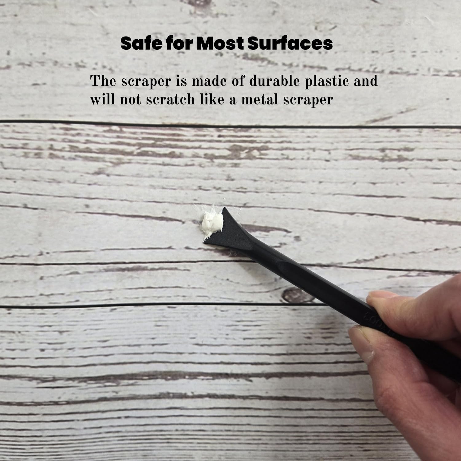 Plastic Scraper Multi-Purpose Scraper Non-Scratch Cleaning Tool Easy to Clean Small and Narrow Spaces and Gaps, Perfect to Remove Stickers, Labels, Oil Stains, Food, Dirt, Etc 3-Pcs