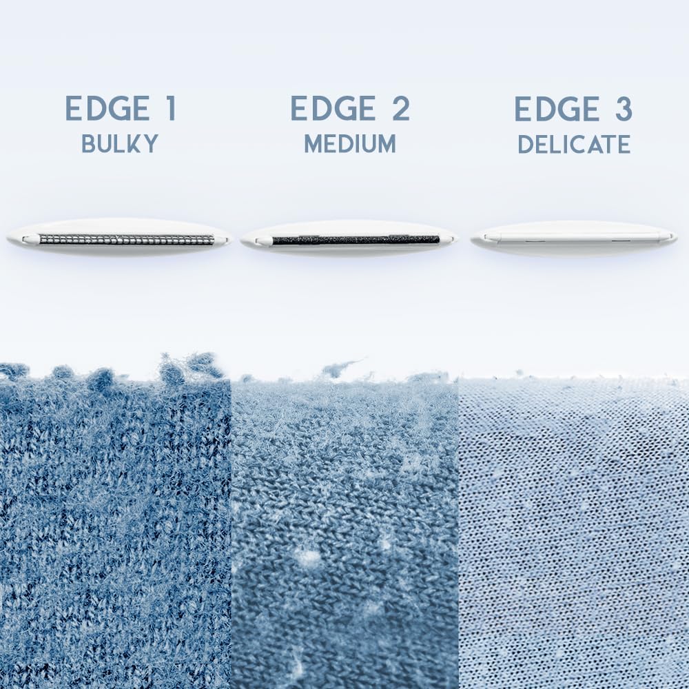 GLEENER Fabric Shaver & Lint Remover |Battery-Free 4-in-1 Depiller with 3 Fabric-Safe Edges for Clothes & Upholstery (Turquoise)