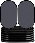 Reusable Large Furniture Sliders for Carpet, Furniture Movers Sliders, Carpet Movers Oval Heavy Duty Sofa Bed Table Desk Movers for Carpet –Quickly and Easily Move Any Item, Black (8 Pack)