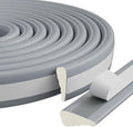 2 Pack*16.4 Ft Weather Stripping Seal Strip for Doors,Soundproofing Window Insulation Draft Stopper for Winter, Selfadhesive Foam Weather Strip for Door Frame,Door Gap Filler Noise Blocker(Gray)