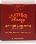 Leather Honey Conditioner Wipes: Restore Leather On-The-Go. Protect & Condition Any Color of Leather Couches, Car Seats, Purses, Shoes, Bags & Tack. Made in the USA! 10 Non-Toxic, Ready-to-Use Wipes