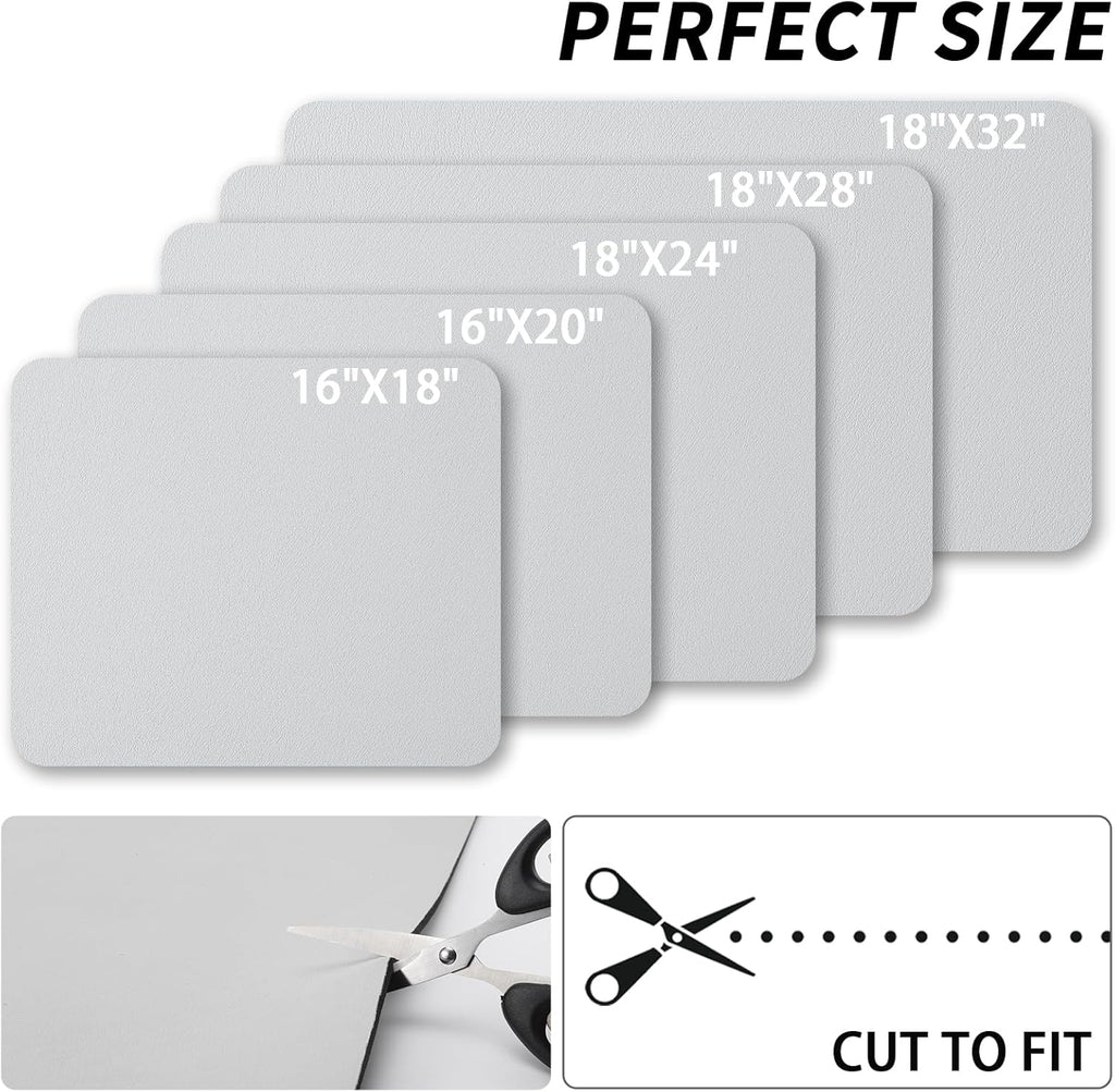 Dish Drying Mat for Kitchen Counter, Heat Resistant Drainer Mats with Non-slip Rubber Backed, Hide Stain Kitchen Super Absorbent Draining Mat, Easy to Clean Dish Rack Pad, Light Grey 18"x32"