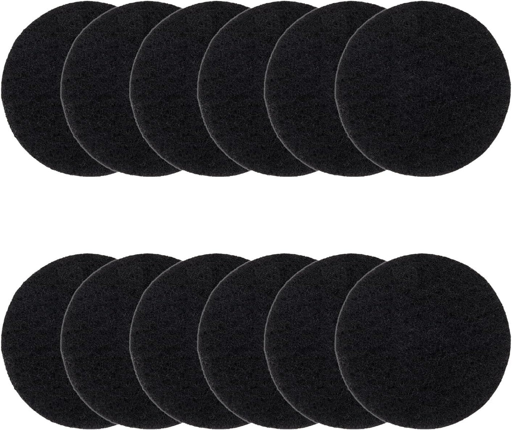 Vipush Charcoal Filters for Kitchen Compost Bin - 12 Pack Activated Carbon Filters for Countertop Bin Pail Replacement, Activated Charcoal Home Bucket Refill Sets