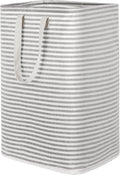 Lifewit Laundry Hamper Large Collapsible Laundry Basket, Freestanding Waterproof Clothes Hamper Storage with Easy Carry Handles for Clothes in Bedroom Bathroom College Dorm for Adults, Gray, 80L