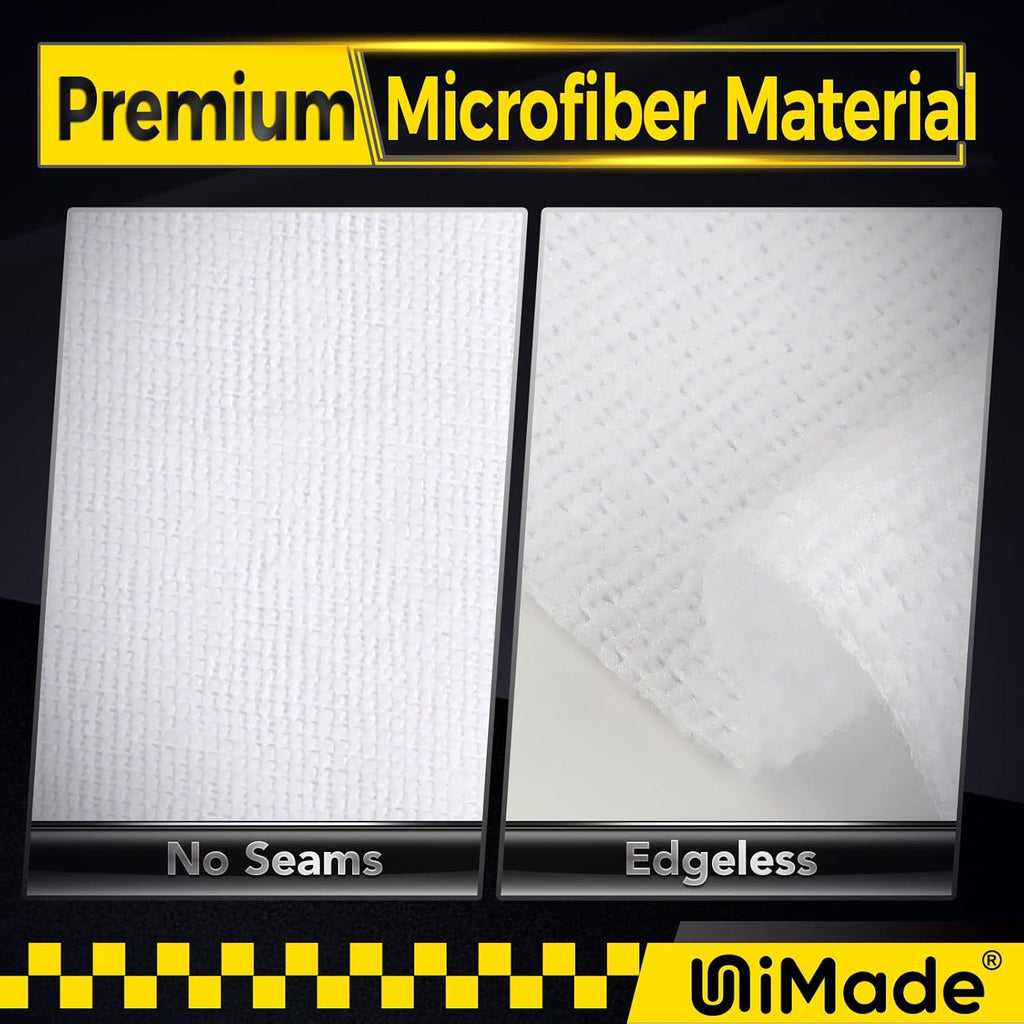 Shop Towels, 100 Pack Commercial Grade Work Rags Microfiber Towels for Cars Cleaning Rags Bulk Detailing Cloth for Automotive Bar Mechanic Restaurant Garage Housekeeping, 11.5"x 11.5", White