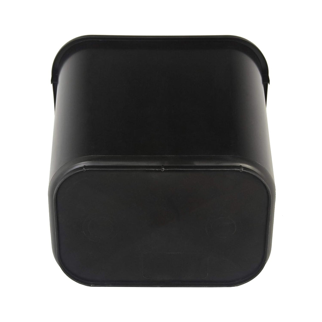 Amazon Basics Trash Can, Rectangular Commercial Office Wastebasket, 10 Gallon (Pack Of 1), Black (Previously AmazonCommercial brand)