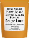 Natural Enzyme Laundry Booster – Rouge Luxe | 6 Enzymes | Deep Clean System | Luxury Amber & Musk Scent | Biodegradable • HE Safe • Eco-Friendly | 16 oz | Made in USA