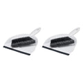 Amazon Basics Mini Brush and Dustpan Set, Pack of 2, Gray (Previously AmazonCommercial brand)