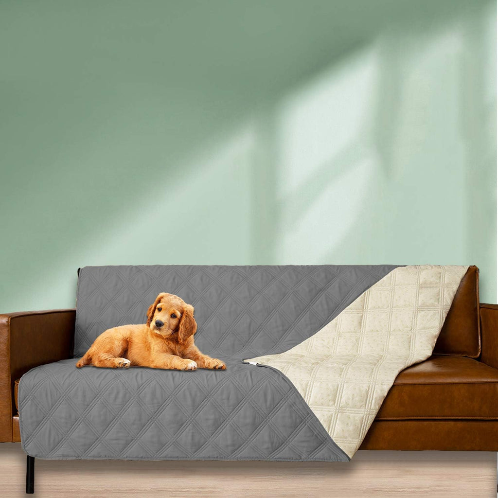 Ameritex Waterproof Dog Bed Cover Pet Blanket with Anti-Slip Back for Furniture Bed Couch Sofa (40x50 Inch (Pack of 1), Darkgrey)