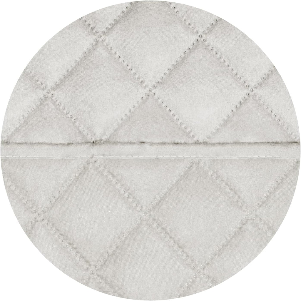 PureFit Reversible Quilted Sofa Cover, Water Resistant Slipcover Furniture Protector, Washable Couch Cover with Non Slip and Elastic Straps for Kids, Dogs, Pets (Oversized Loveseat, Ivory/Ivory)
