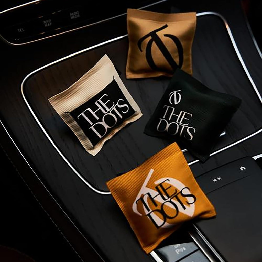 THEDOTS Series Coconut Lychee Car Vent Clip, Fabric Sachet Air Freshener, 30 Days Long-Lasting for Car Interior Decor, Non-Toxic (1 Pack)