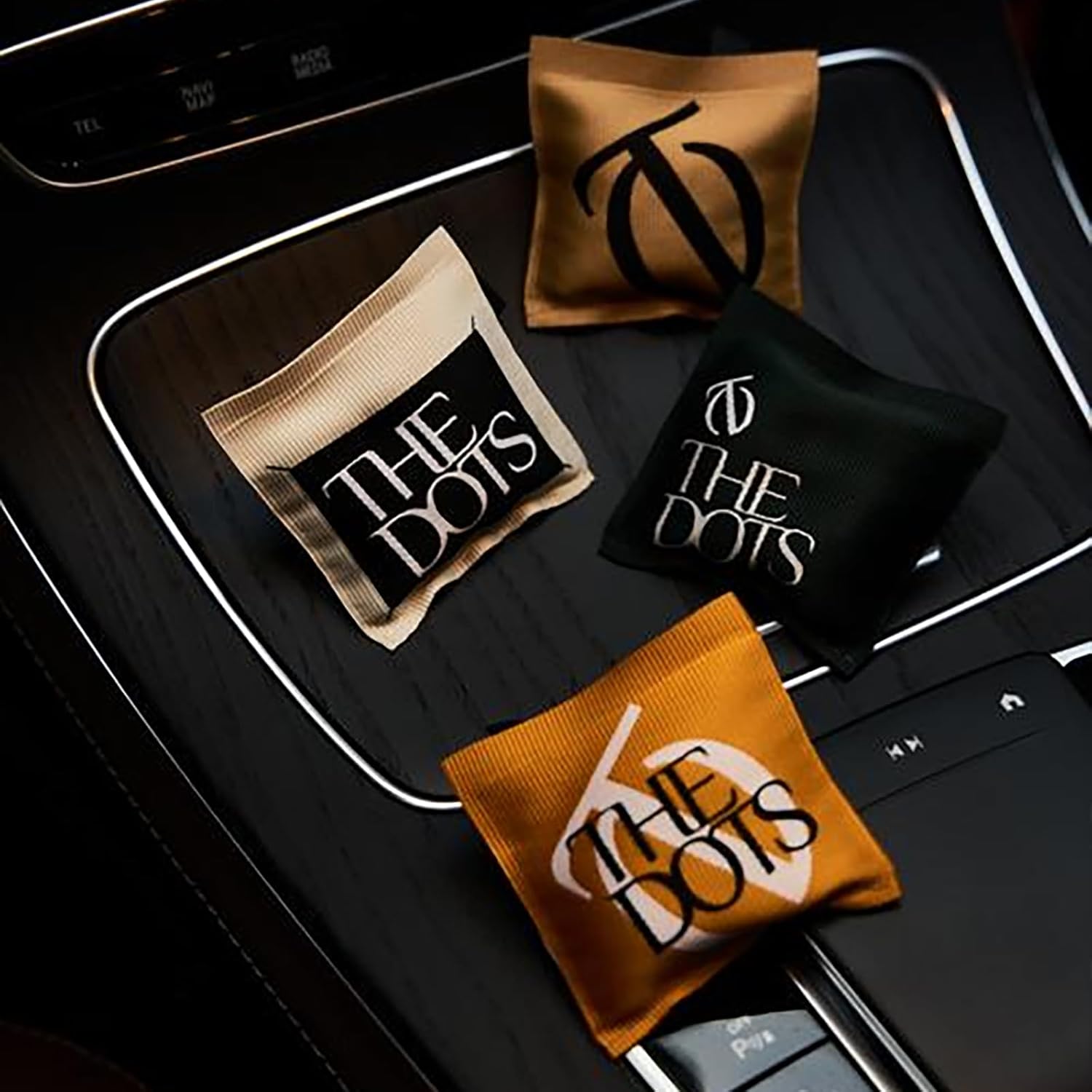 THEDOTS Series Coconut Lychee Car Vent Clip, Fabric Sachet Air Freshener, 30 Days Long-Lasting for Car Interior Decor, Non-Toxic (1 Pack)